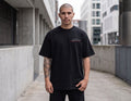Europe Unite – Minimalist Archive Oversized Tee (Black)