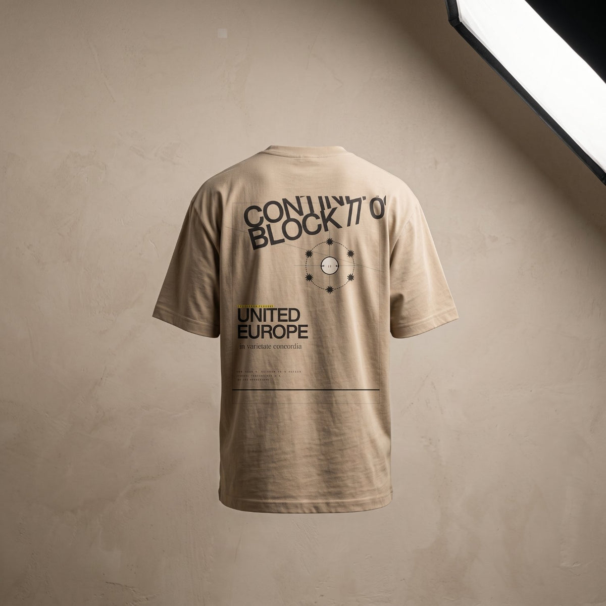 Europe Unite – Continental Utility Oversized Tee (Khaki)